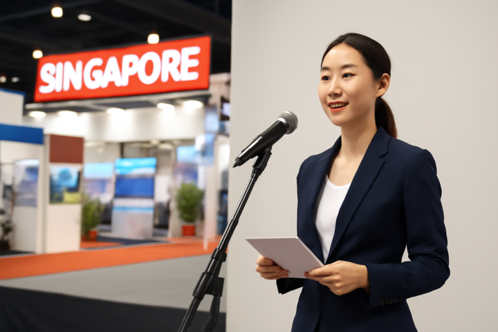 Exhibition & Roadshow Emcee in Singapore